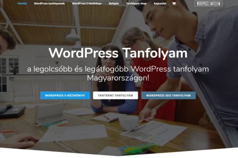 WordPress oktatás
